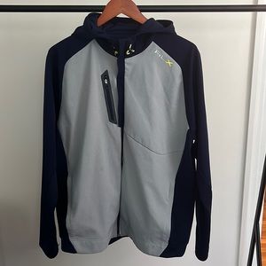 Navy and Grey Polo Ralph Lauren RLX full Zip with Hoodie Jacket